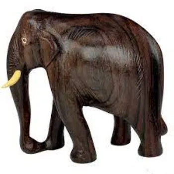 Wooden Elephant Statue 